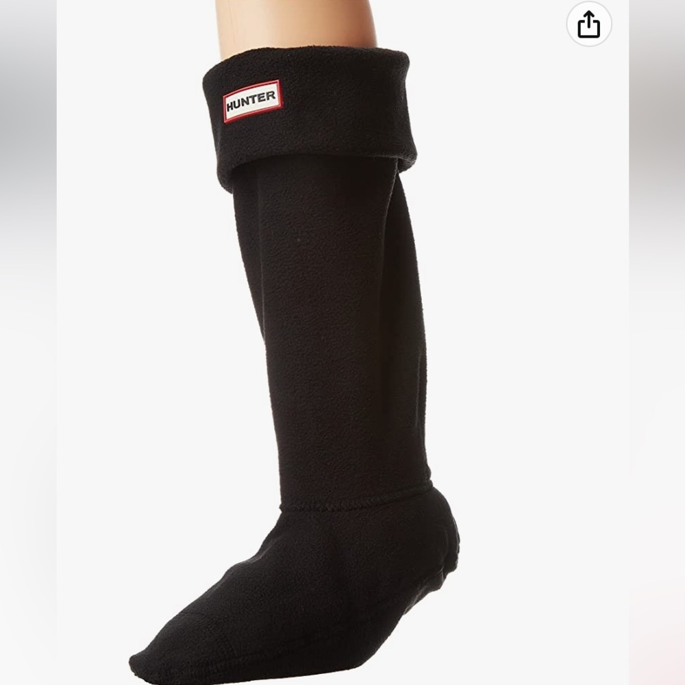 Hunter Boot Black Tall Socks